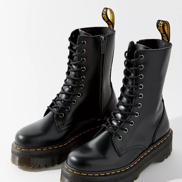 RARE/DISCONTINUED BRAND NEW IN BOX Dr. Martens Jadon Hi 10-Eye Boot - Picture 2 of 2